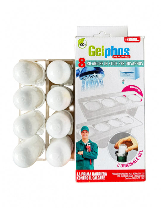 Gel - Ricarica in stick per dosaphos - blister 8 pezzi - Modello: Gelphos rapid