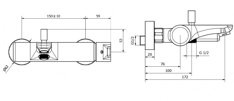 Teorema - Miscelatore Vasca Completo Cromato - Serie: Goodlife