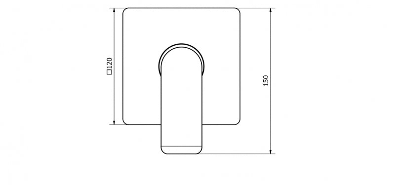 Teorema - Miscelatore Incasso Doccia Cromato - Serie: Xs