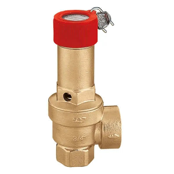 Caleffi - Valvola Di Sicurezza Femmina 3/4"/Femmina 1" Uscita - Certificata E Tarata A Banco Inail - 6 Bar Art. 527560