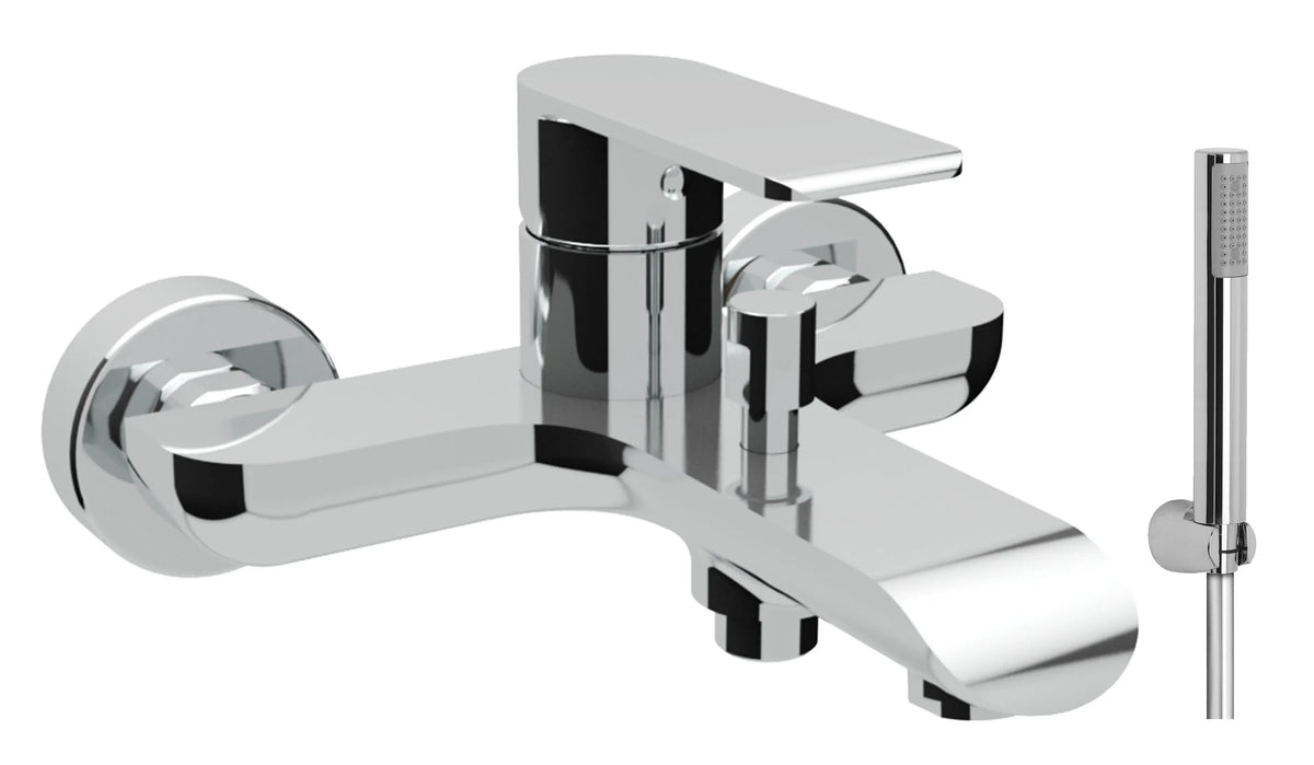 Teorema - Miscelatore Lavabo Con Doccetta Estraibile Cromato - Serie: —  Homelide